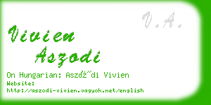 vivien aszodi business card